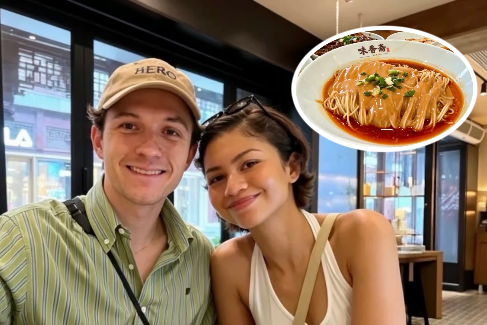 Antica trattoria di noodles di Shanghai conquista Tom Holland e Zendaya