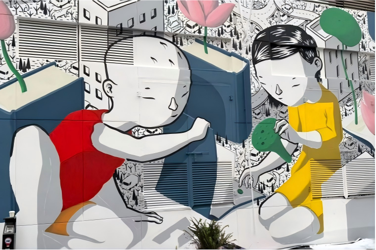 Millo torna a Shanghai: nuovo murale in Daxue Road a Yangpu